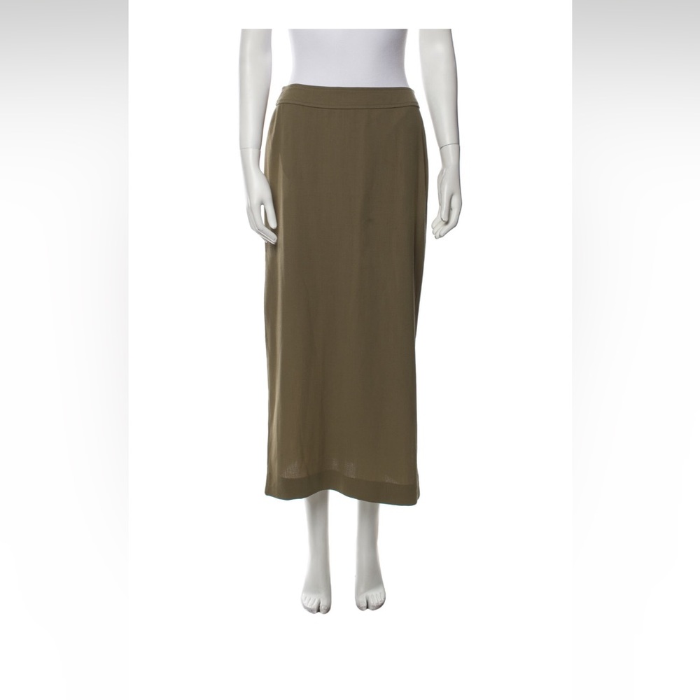 CALVIN KLEIN Green Midi Skirt
